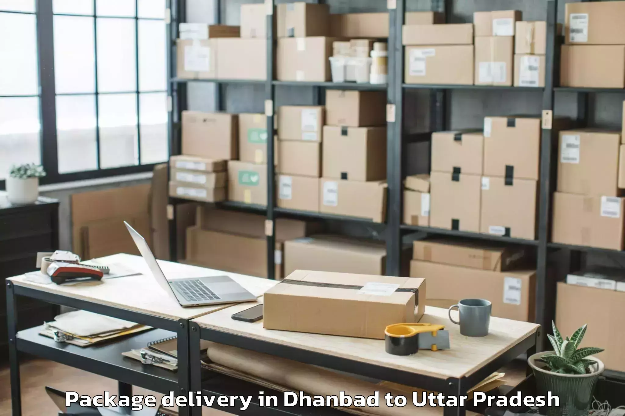 Reliable Dhanbad to Bhongaon Package Delivery